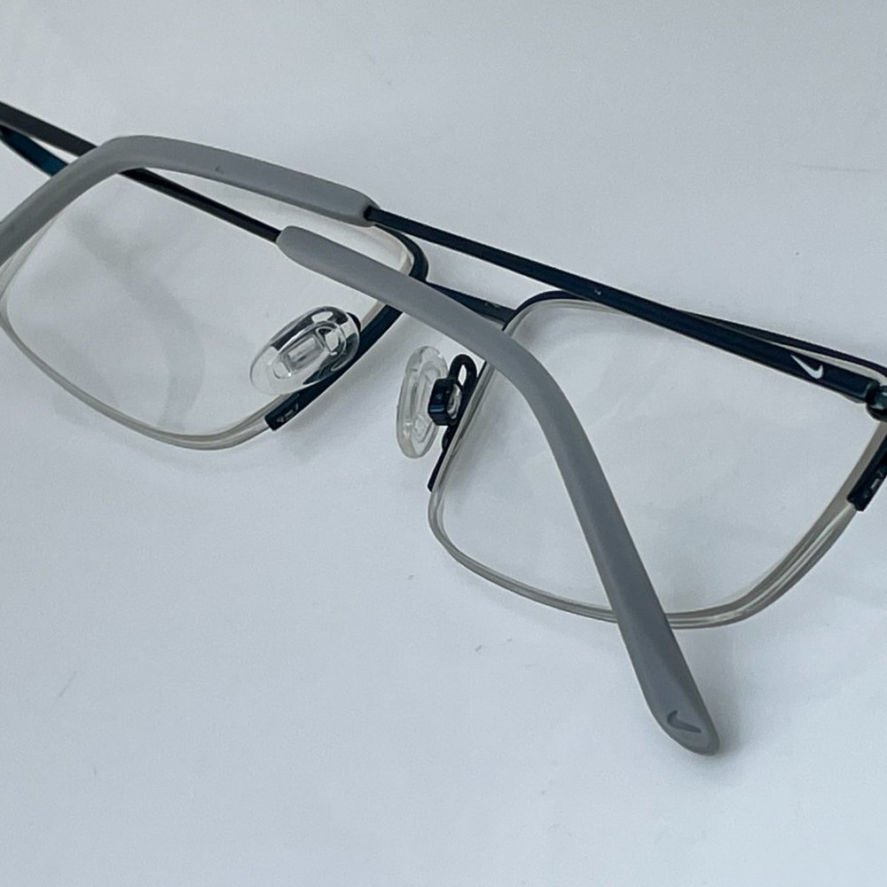 Nike Eyeglasses Frame Blue/Gray Metal Glasses Fram - Picture 14 of 16